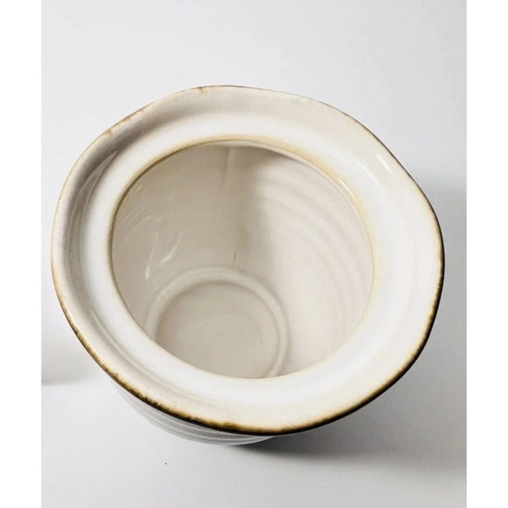 Sango Chromatics Brown Sugar Bowl With Kid And Creamer